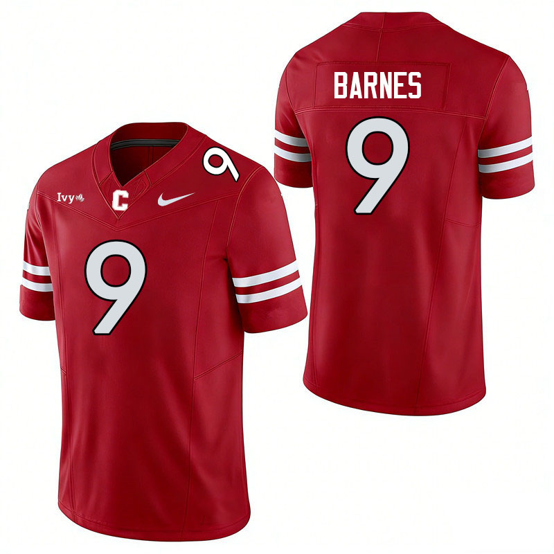 Cornell Big Red #9 Damon Barnes College Football Jerseys,Uniforms Stitched-Red